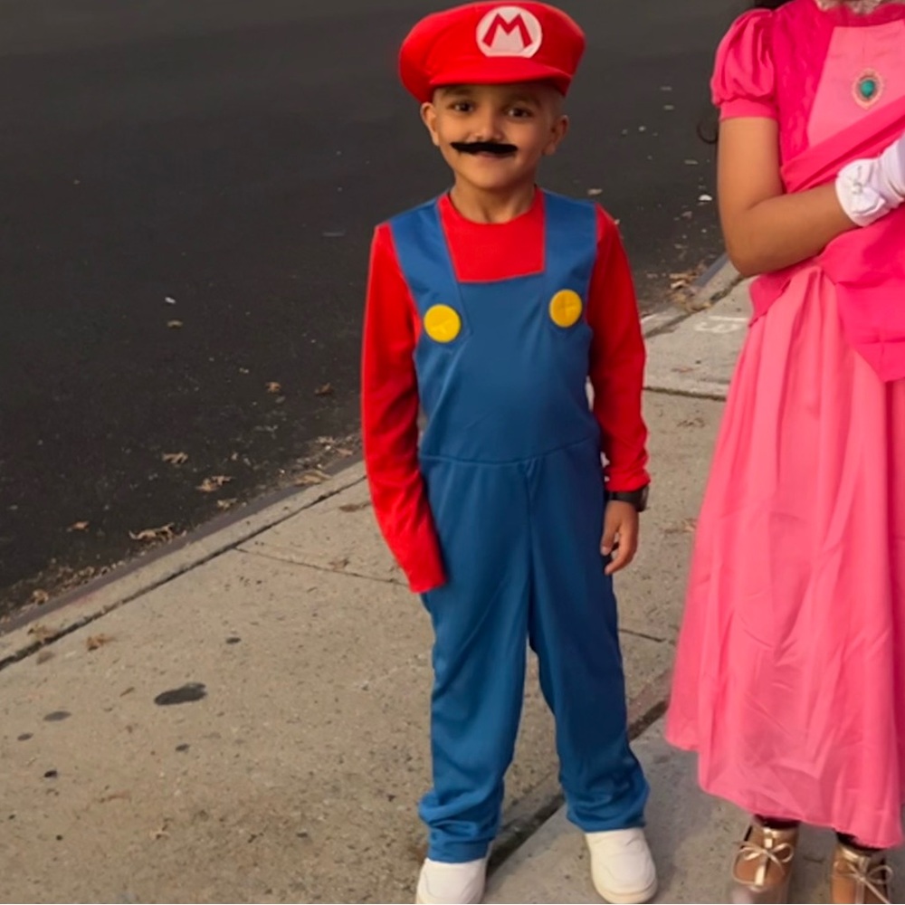 Kids mario Costume Set